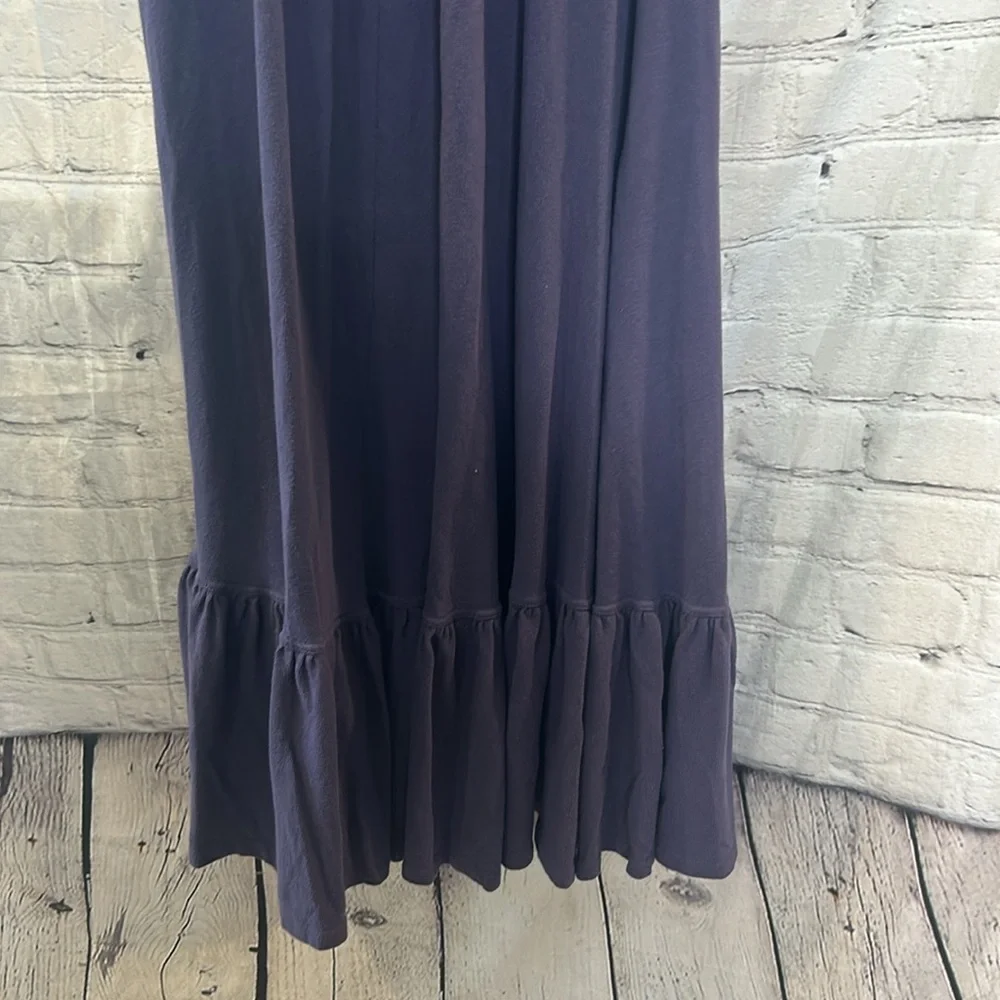 Free People Beach Navy Blue Strapless Maxi Dress Size Large Excellent Condition